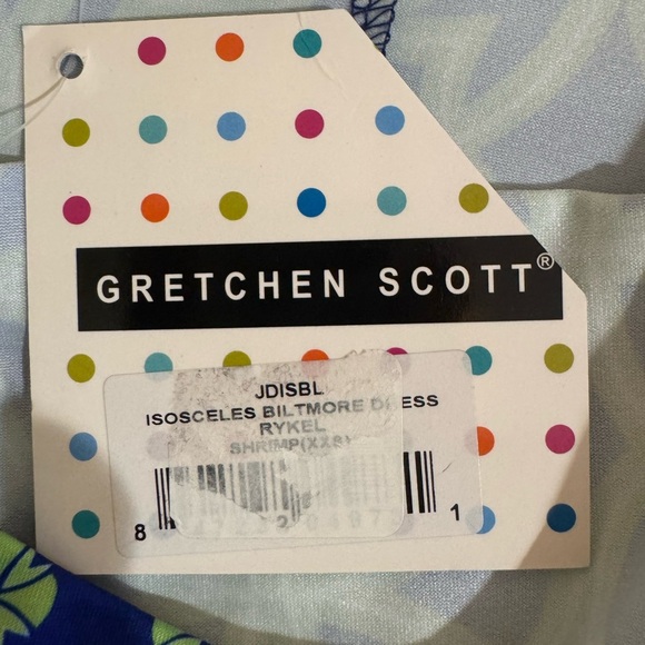 Gretchen Scott Isosceles Biltmore Rykell Sleeveless Dress Blue/Green Size XXS - Picture 8 of 9